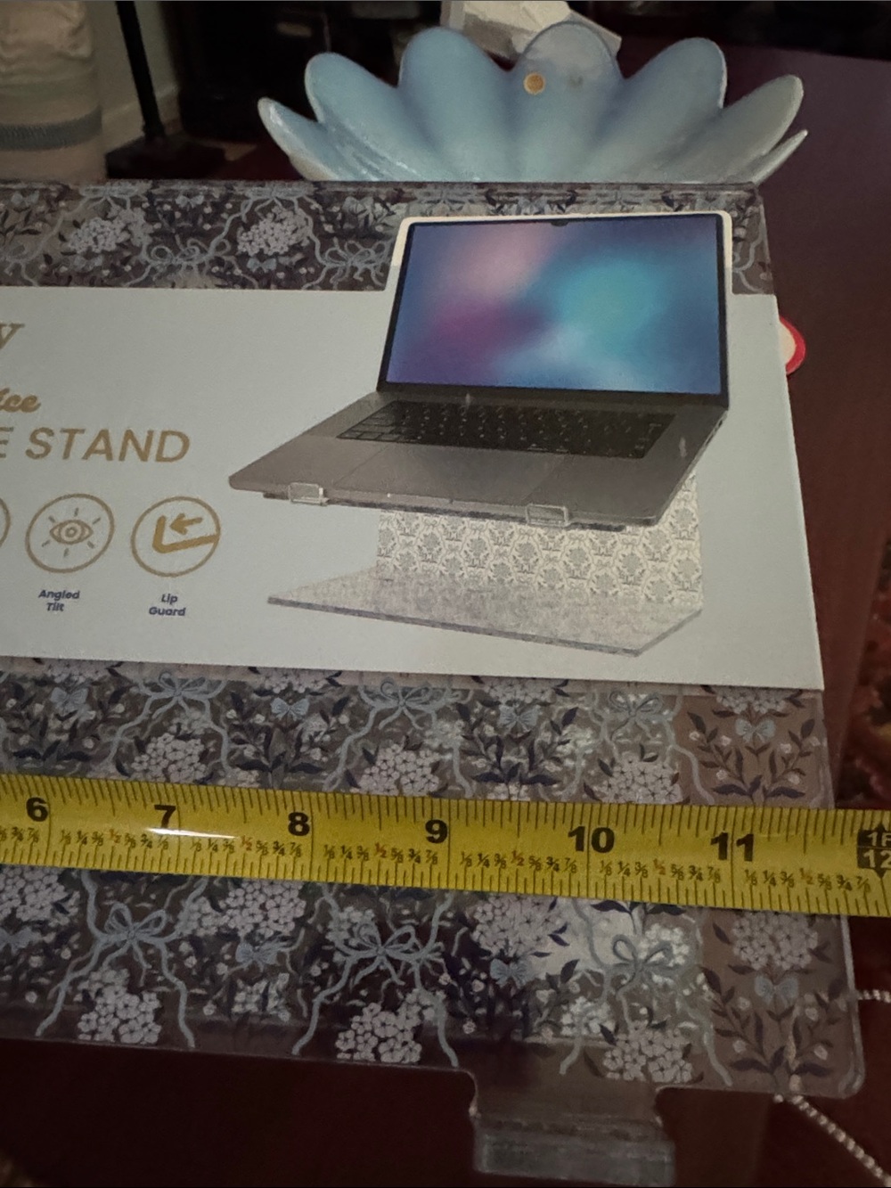 poppy My Corner Office Laptop & Device Stand - Clear Acrylic - Picture 4 of 7